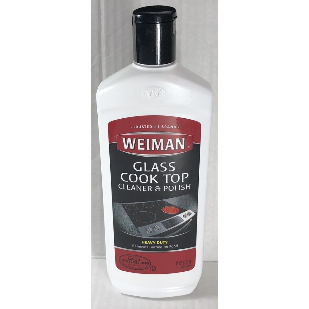Weiman Ceramic/Glass Cooktop Cleaner & Polish Heavy Duty For Stove Top 15 oz